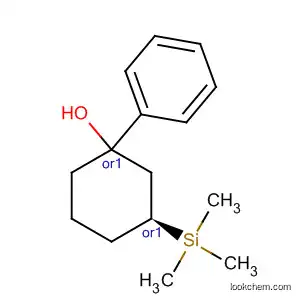 Molecular Structure of 113358-28-4 (Cyclohexanol, 1-phenyl-3-(trimethylsilyl)-, cis-)