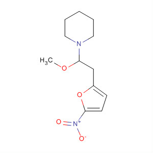 Piperidine, 1-[1-methoxy-2-(5-nitro-2-furanyl)ethyl]-