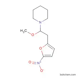 Molecular Structure of 113361-34-5 (Piperidine, 1-[1-methoxy-2-(5-nitro-2-furanyl)ethyl]-)