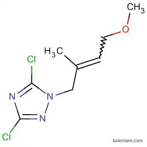 Molecular Structure of 113401-74-4 (1H-1,2,4-Triazole, 3,5-dichloro-1-(4-methoxy-2-methyl-2-butenyl)-)