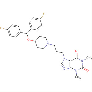 1H-Purine-2,6-dione, 7-[3-[4-[bis(4-fluorophenyl)methoxy]-1-piperidinyl]propyl]-3,7-dihydro-1, 3-dimethyl-
