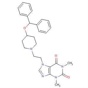 1H-Purine-2,6-dione,  7-[2-[4-(diphenylmethoxy)-1-piperidinyl]ethyl]-3,7-dihydro-1,3-dimethyl-