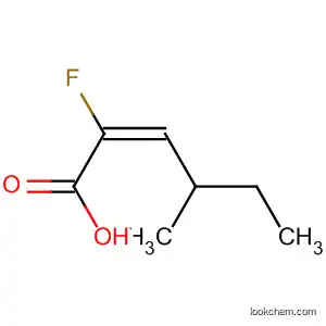 Molecular Structure of 113425-73-3 (2-Hexenoic acid, 2-fluoro-4-methyl-, (E)-)