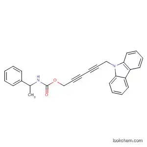 Molecular Structure of 113487-56-2 (Carbamic acid, (1-phenylethyl)-, 6-(9H-carbazol-9-yl)-2,4-hexadiynyl
ester)