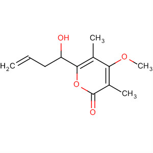 2H-Pyran-2-one, 6-(1-hydroxy-3-butenyl)-4-methoxy-3,5-dimethyl-