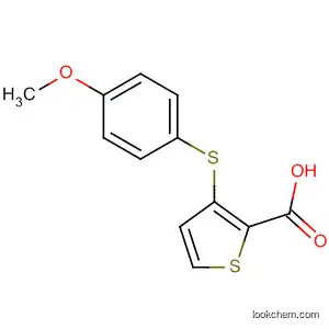 Molecular Structure of 113602-61-2 (2-Thiophenecarboxylic acid, 3-[(4-methoxyphenyl)thio]-)