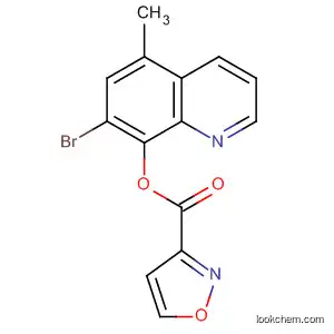 Molecular Structure of 113608-30-3 (3-Isoxazolecarboxylic acid, 7-bromo-5-methyl-8-quinolinyl ester)