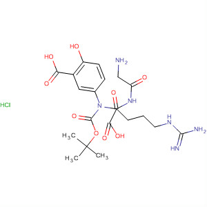 L-Argininamide, N-[(1,1-dimethylethoxy)carbonyl]glycyl-N-(3-carboxy-4-hydroxyphenyl)-, monohydrochloride