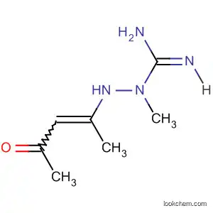 Molecular Structure of 113712-79-1 (Hydrazinecarboximidamide, 1-methyl-2-(1-methyl-3-oxo-1-butenyl)-,
(E)-)