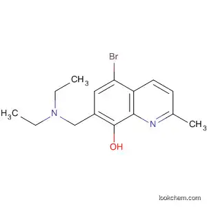 Molecular Structure of 113712-96-2 (8-Quinolinol, 5-bromo-7-[(diethylamino)methyl]-2-methyl-)