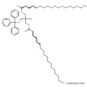 Molecular Structure of 113736-90-6 (2,4-Octadecadienoic acid,
2-[[(1-oxo-2,4-octadecadienyl)oxy]methyl]-2-[(triphenylmethoxy)methyl]-
1,3-propanediyl ester)