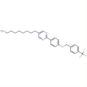 Molecular Structure of 113743-12-7 (Pyrimidine, 5-nonyl-2-[4-[[4-(trifluoromethyl)phenyl]methoxy]phenyl]-)