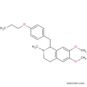 Molecular Structure of 113757-80-5 (Isoquinoline,
1,2,3,4-tetrahydro-6,7-dimethoxy-2-methyl-1-[(4-propoxyphenyl)methyl]-)
