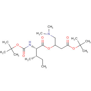 Molecular Structure of 113760-77-3 (L-Isoleucine, N-[(1,1-dimethylethoxy)carbonyl]-,
1-[(dimethylamino)methyl]-3-(1,1-dimethylethoxy)-3-oxopropyl ester)