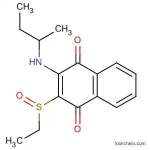 Molecular Structure of 113871-28-6 (1,4-Naphthalenedione, 2-(ethylsulfinyl)-3-[(1-methylpropyl)amino]-)