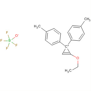 Molecular Structure of 113880-19-6 (Cyclopropenylium, ethoxybis(4-methylphenyl)-, tetrafluoroborate(1-))