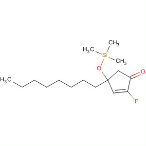 2-Cyclopenten-1-one, 2-fluoro-4-octyl-4-[(trimethylsilyl)oxy]-