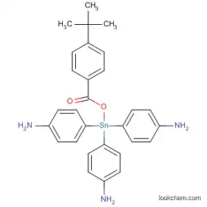 Molecular Structure of 113962-28-0 (Benzenamine,
4,4',4''-[[[4-(1,1-dimethylethyl)benzoyl]oxy]stannylidyne]tris-)