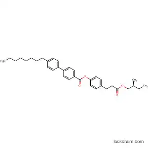 [1,1'-Biphenyl]-4-carboxylic acid, 4'-octyl-,
4-[3-(2-methylbutoxy)-3-oxopropyl]phenyl ester, (S)-
