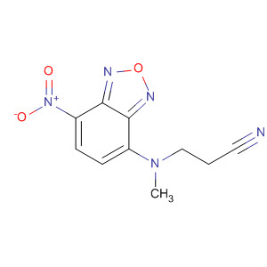 Molecular Structure of 113969-29-2 (Propanenitrile, 3-[methyl(7-nitro-2,1,3-benzoxadiazol-4-yl)amino]-)