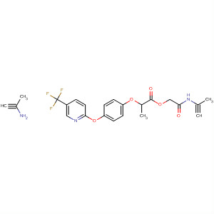 Molecular Structure of 113969-48-5 (Propanoic acid, 2-[4-[[5-(trifluoromethyl)-2-pyridinyl]oxy]phenoxy]-,
2-(di-2-propynylamino)-2-oxoethyl ester)