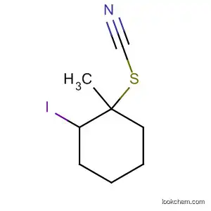 Molecular Structure of 113985-95-8 (Thiocyanic acid, 2-iodo-1-methylcyclohexyl ester, trans-)