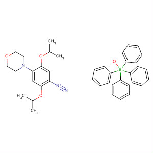Molecular Structure of 114019-35-1 (Benzenediazonium, 2,5-bis(1-methylethoxy)-4-(4-morpholinyl)-,
tetraphenylborate(1-))