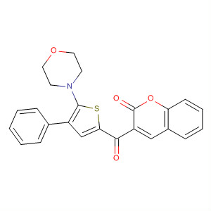 2H-1-Benzopyran-2-one, 3-[[5-(4-morpholinyl)-4-phenyl-2-thienyl]carbonyl]-