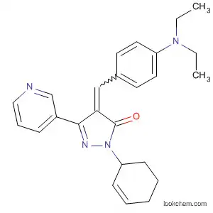 Molecular Structure of 114042-99-8 (3H-Pyrazol-3-one,
4-[[4-(diethylamino)phenyl]methylene]-2,4-dihydro-2-phenyl-5-(3-pyridin
yl)-)