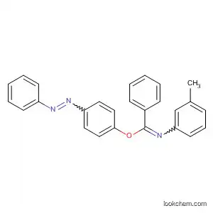 Benzenecarboximidic acid, N-(3-methylphenyl)-, 4-(phenylazo)phenyl
ester