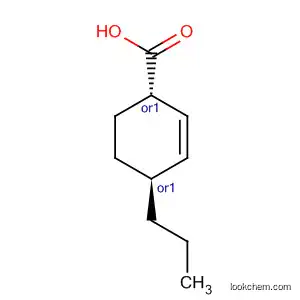 Molecular Structure of 114046-05-8 (2-Cyclohexene-1-carboxylic acid, 4-propyl-, trans-)