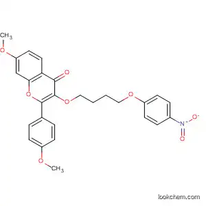 Molecular Structure of 114051-01-3 (4H-1-Benzopyran-4-one,
7-methoxy-2-(4-methoxyphenyl)-3-[4-(4-nitrophenoxy)butoxy]-)
