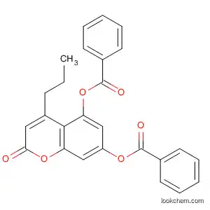 Molecular Structure of 114079-47-9 (2H-1-Benzopyran-2-one, 5,7-bis(benzoyloxy)-4-propyl-)