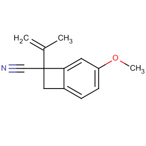 Molecular Structure of 114083-43-1 (Bicyclo[4.2.0]octa-1,3,5-triene-7-carbonitrile,
4-methoxy-7-(1-methylethenyl)-)