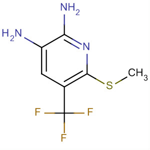 Molecular Structure of 114087-65-9 (2,3-Pyridinediamine, 6-(methylthio)-5-(trifluoromethyl)-)