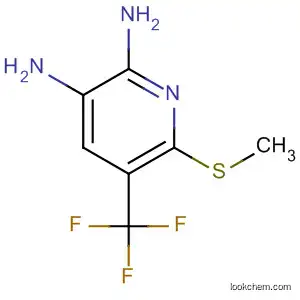 Molecular Structure of 114087-65-9 (2,3-Pyridinediamine, 6-(methylthio)-5-(trifluoromethyl)-)
