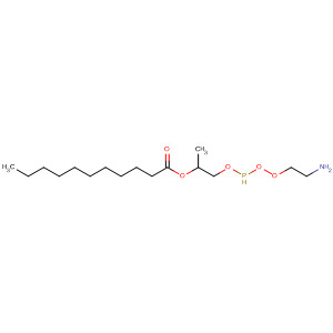 Molecular Structure of 114094-50-7 (Undecanoic acid,
1-[[[(2-aminoethoxy)hydroxyphosphinyl]oxy]methyl]-1,2-ethanediyl ester)