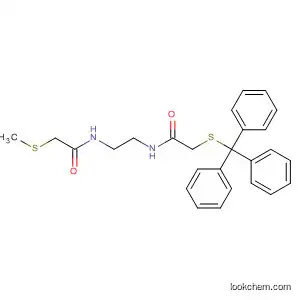 Molecular Structure of 114095-40-8 (Acetamide,
N-[2-[[(methylthio)acetyl]amino]ethyl]-2-[(triphenylmethyl)thio]-)