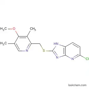 Molecular Structure of 114105-96-3 (1H-Imidazo[4,5-b]pyridine,
5-chloro-2-[[(4-methoxy-3,5-dimethyl-2-pyridinyl)methyl]thio]-)