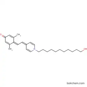 Molecular Structure of 114139-07-0 (2,5-Cyclohexadien-1-one,
4-[[1-(11-hydroxyundecyl)-4(1H)-pyridinylidene]ethylidene]-3,5-dimethyl-)