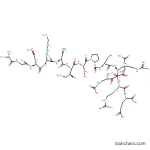 Molecular Structure of 114215-99-5 (L-Glutamine,
L-alanylglycyl-L-asparaginyl-L-lysyl-L-valyl-L-isoleucyl-L-seryl-L-prolyl-L-ser
yl-L-a-glutamyl-L-a-aspartyl-L-arginyl-L-arginyl-)