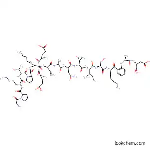 Molecular Structure of 114216-00-1 (L-Aspartic acid,
glycyl-L-prolyl-L-lysyl-L-threonyl-L-prolyl-L-a-glutamyl-L-a-glutamyl-L-lysyl-L-
threonyl-L-alanyl-L-asparaginyl-L-threonyl-L-isoleucyl-L-seryl-L-lysyl-L-phen
ylalanyl-)
