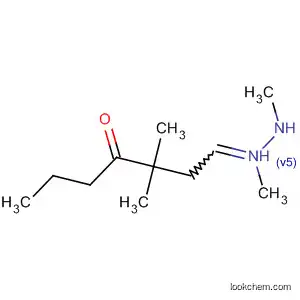 Molecular Structure of 114219-75-9 (4-Heptanone, 3,3-dimethyl-, dimethylhydrazone)