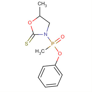 Phosphinic acid, methyl(5-methyl-2-thioxo-3-oxazolidinyl)-, phenyl ester