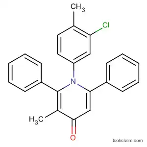 Molecular Structure of 114257-14-6 (4(1H)-Pyridinone, 1-(3-chloro-4-methylphenyl)-3-methyl-2,6-diphenyl-)