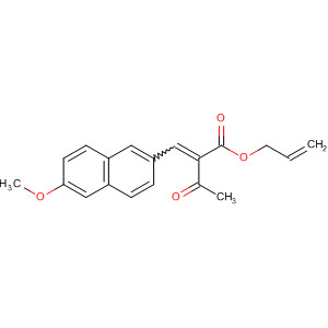 Molecular Structure of 114318-40-0 (Butanoic acid, 2-[(6-methoxy-2-naphthalenyl)methylene]-3-oxo-,
2-propenyl ester)