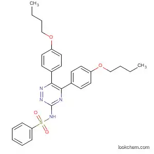 Molecular Structure of 114435-47-1 (Benzenesulfonamide, N-[5,6-bis(4-butoxyphenyl)-1,2,4-triazin-3-yl]-)