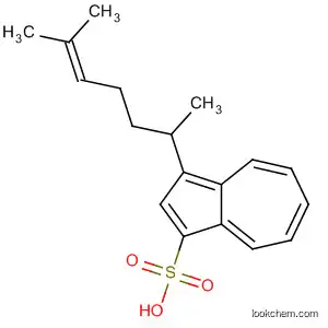 Molecular Structure of 114483-68-0 (1-Azulenesulfonic acid, 3-(1,5-dimethyl-4-hexenyl)-)