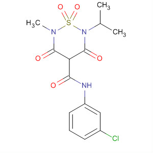 2H-1,2,6-Thiadiazine-4-carboxamide, N-(3-chlorophenyl)tetrahydro-2-methyl-6-(1-methylethyl)-3,5-dioxo-, 1,1-dioxide