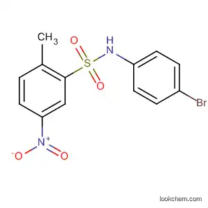 Molecular Structure of 114500-25-3 (Benzenesulfonamide, N-(4-bromophenyl)-2-methyl-5-nitro-)